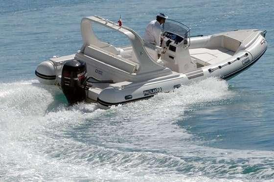 Pholas 23 Rhib, a rib for charter in Malta