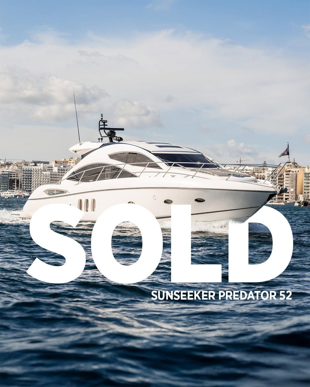 Sunseeker Predator 52, 2009, for sale in Malta through Yacht Hub Group