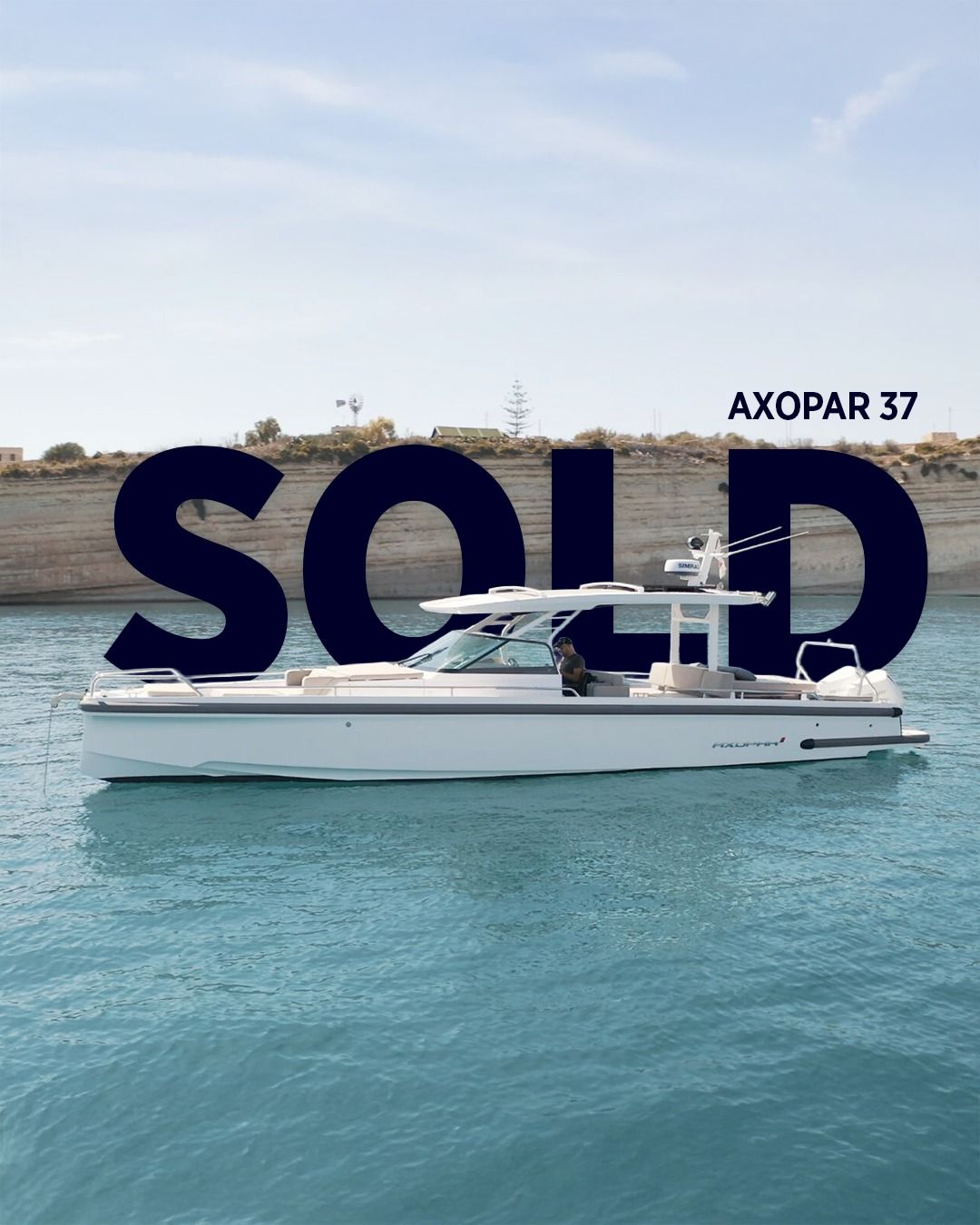 Axopar 37 Sun-Top, 2023, for sale in Malta through Yacht Hub Group
