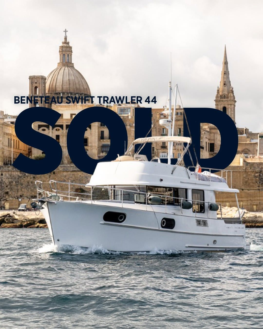 Beneteau Swift Trawler 44, 2012, for sale in Malta through Yacht Hub Group